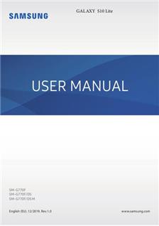 Samsung Galaxy S10 Lite manual. Tablet Instructions.