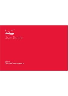 Samsung Galaxy Stratosphere 2 manual. Tablet Instructions.