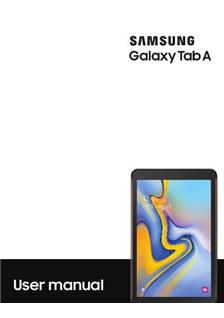 Samsung Galaxy Tab A (2018) manual. Tablet Instructions.
