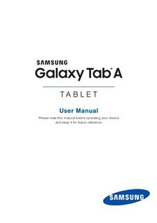 Samsung Galaxy Tab A 8.0 (2015) manual. Tablet Instructions.