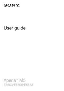 Sony Xperia M5 manual. Tablet Instructions.