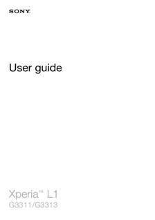 Sony Xperia L1 manual. Tablet Instructions.