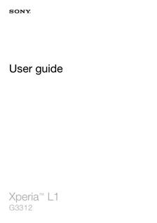 Sony Xperia L1 manual. Tablet Instructions.